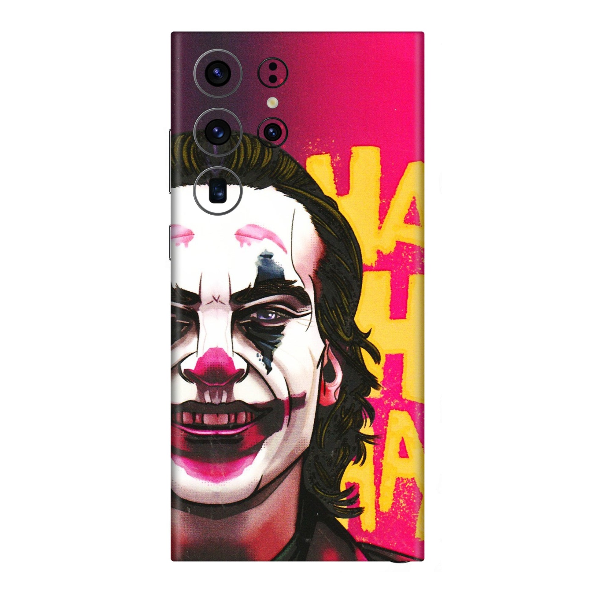 Samsung A/S Series Phone Skins (All Models) - Joker Evil Laugh - 3D Embossed Finish (L-97) Samsung Galaxy S23 Ultra (5G)