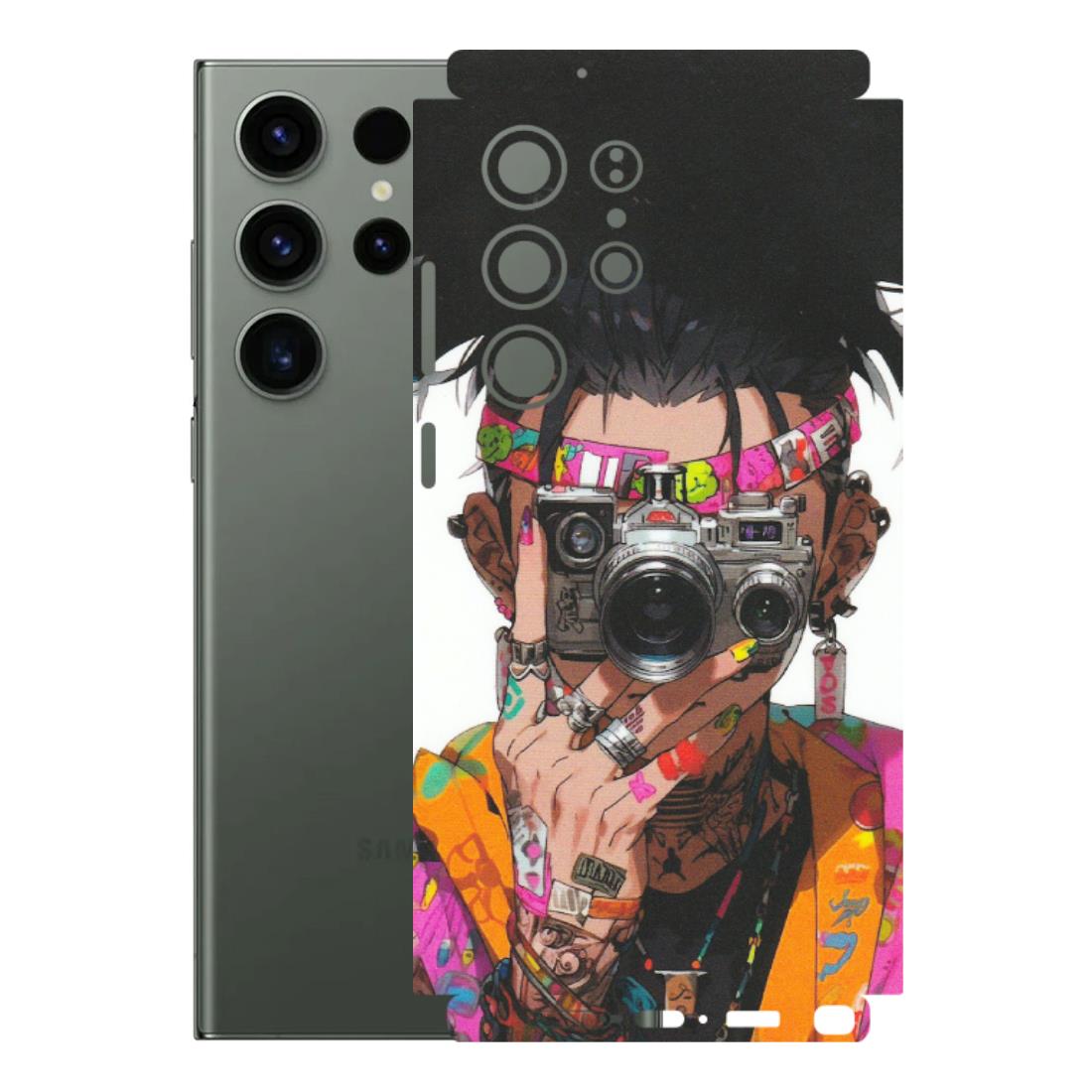 Samsung A/S Series Phone Skins (All Models) - Camera Lover Girl - Matte Finish (M-09) Samsung Galaxy S23 Ultra (5G)