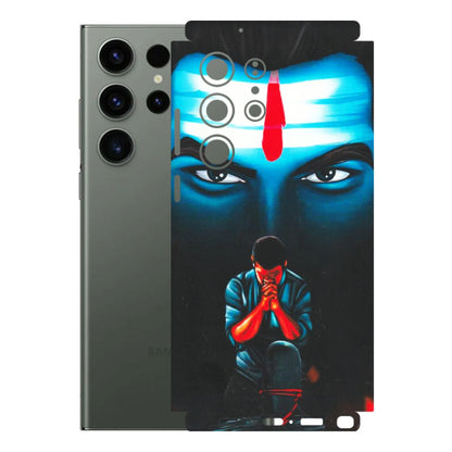 Samsung A/S Series Phone Skins (All Models) - Mahakal Bhakt - Matte Finish (M-112) Samsung Galaxy S23 Ultra (5G)