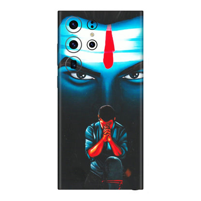 Samsung A/S Series Phone Skins (All Models) - Mahakal Bhakt - Matte Finish (M-112) Samsung Galaxy S23 Ultra (5G)