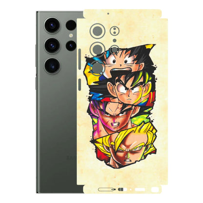 Samsung A/S Series Phone Skins (All Models) - Angry Multi Anime - Matte Finish (M-113) Samsung Galaxy S23 Ultra (5G)
