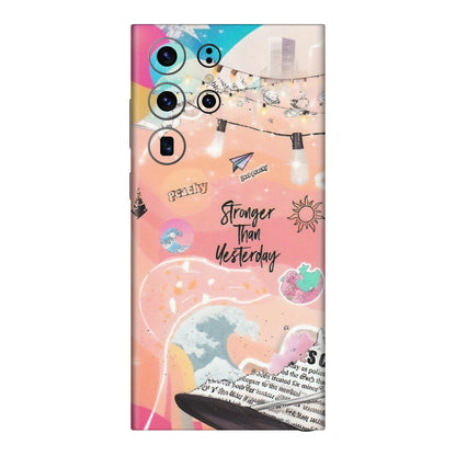 Samsung A/S Series Phone Skins (All Models) - Stronger Then Yesterday - Matte Finish (M-128) Samsung Galaxy S23 Ultra (5G)