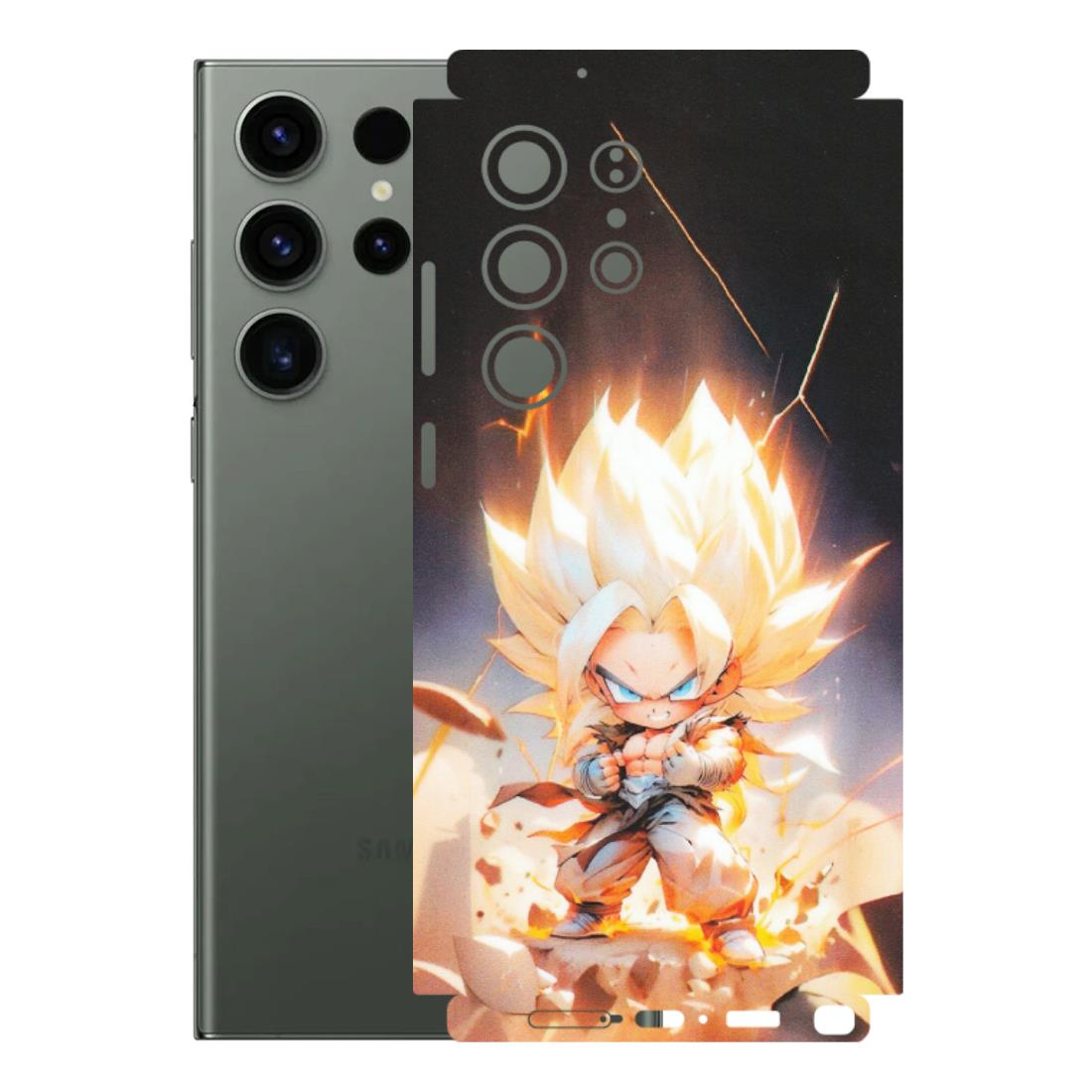 Samsung A/S Series Phone Skins (All Models) - Goku Dragon Cute Anime - Matte Finish (M-131) Samsung Galaxy S23 Ultra (5G)