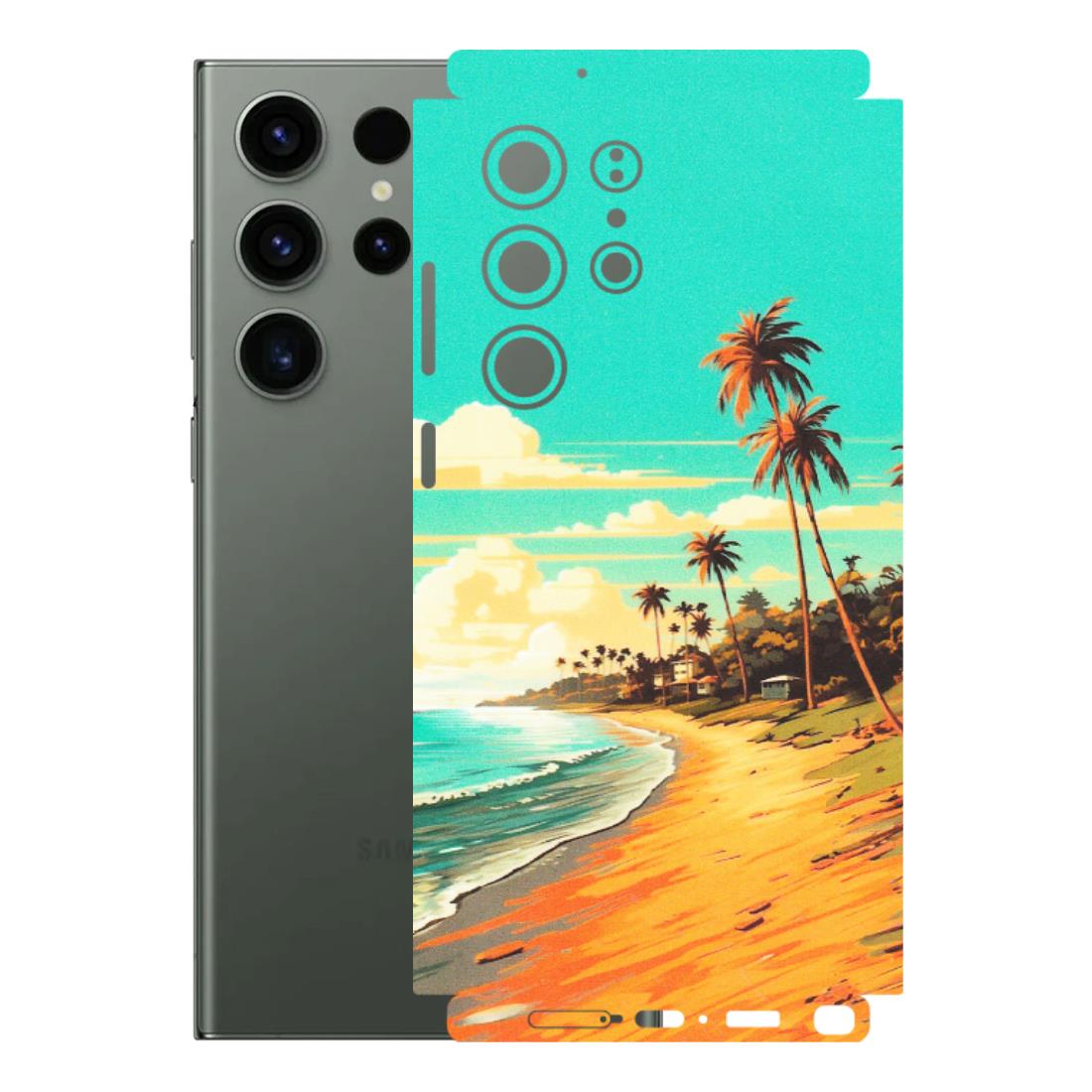 Samsung A/S Series Phone Skins (All Models) - Miami Beach - Matte Finish (M-136) Samsung Galaxy S23 Ultra (5G)