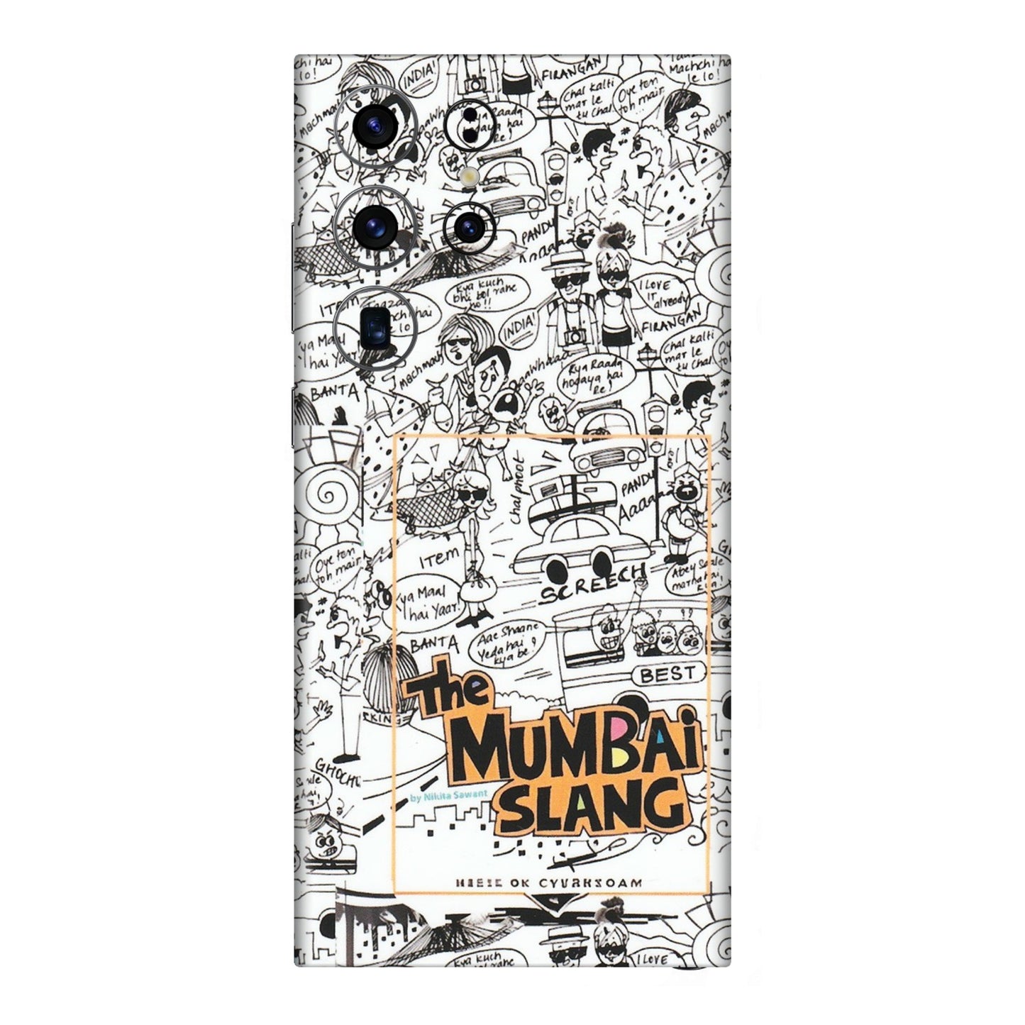Samsung A/S Series Phone Skins (All Models) - The Mumbai Slang - Matte Finish (M-142) Samsung Galaxy S23 Ultra (5G)