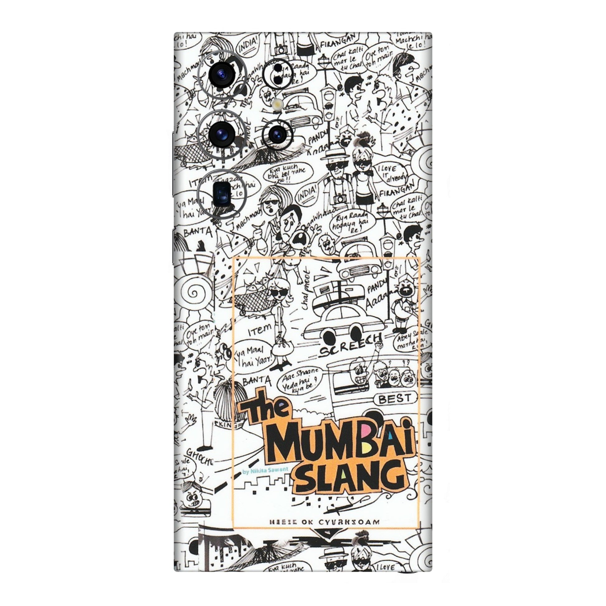 Samsung A/S Series Phone Skins (All Models) - The Mumbai Slang - Matte Finish (M-142) Samsung Galaxy S23 Ultra (5G)