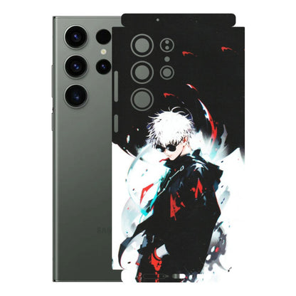 Samsung A/S Series Phone Skins (All Models) - Gojo Powerful Charater Kaisen Anime - Matte Finish (M-144) Samsung Galaxy S23 Ultra (5G)