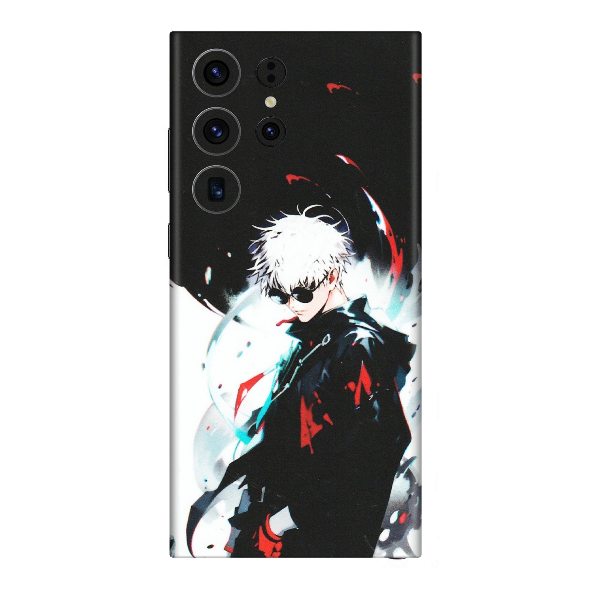 Samsung A/S Series Phone Skins (All Models) - Gojo Powerful Charater Kaisen Anime - Matte Finish (M-144) Samsung Galaxy S23 Ultra (5G)