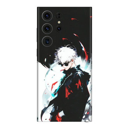 Samsung A/S Series Phone Skins (All Models) - Gojo Powerful Charater Kaisen Anime - Matte Finish (M-144) Samsung Galaxy S23 Ultra (5G)
