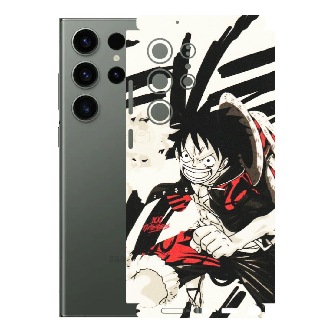 Samsung A/S Series Phone Skins (All Models) - Monkey D.Luffy Manga Anime - Matte Finish (M-145) Samsung Galaxy S23 Ultra (5G)