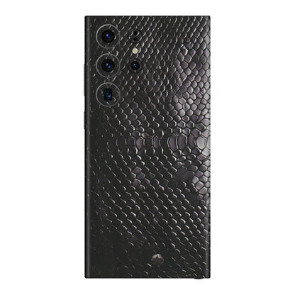 Samsung A/S Series Phone Skins (All Models) - Black Snack Leather - Matte Finish (M-147) Samsung Galaxy S23 Ultra (5G)