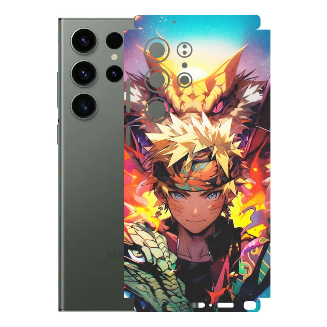 Samsung A/S Series Phone Skins (All Models) - Angry Naruto Anime - Matte Finish (M-148) Samsung Galaxy S23 Ultra (5G)
