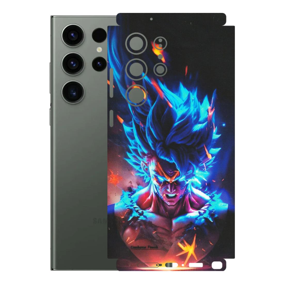 Samsung A/S Series Phone Skins (All Models) - Angry Goku Dragon Ball Anime - Matte Finish (M-150) Samsung Galaxy S23 Ultra (5G)