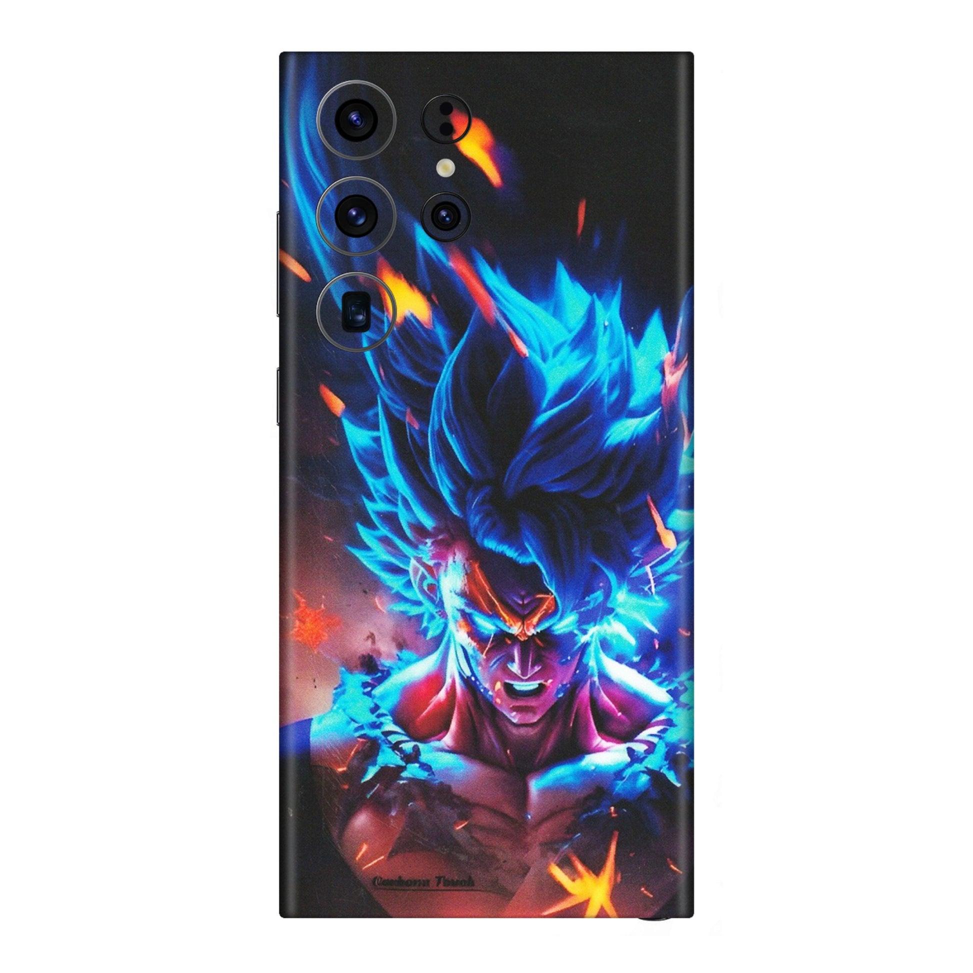Samsung A/S Series Phone Skins (All Models) - Angry Goku Dragon Ball Anime - Matte Finish (M-150) Samsung Galaxy S23 Ultra (5G)