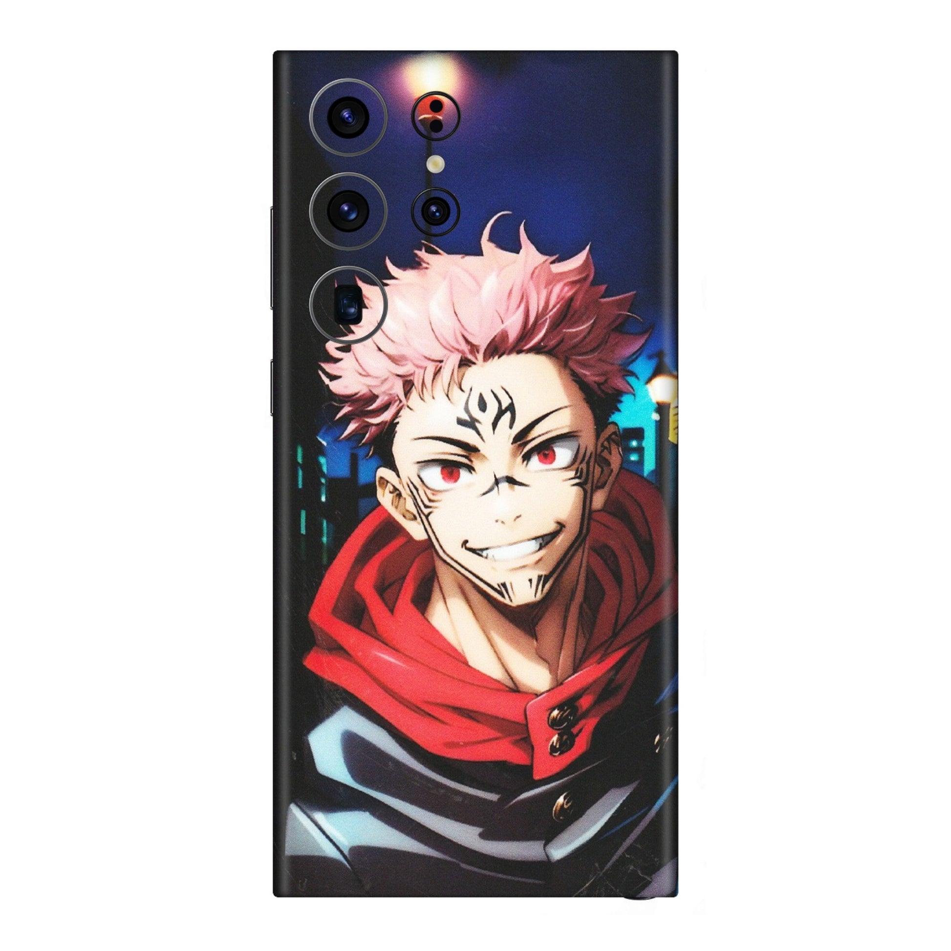 Samsung A/S Series Phone Skins (All Models) - Yuji Itadori Funny Face Anime - Matte Finish (M-152) Samsung Galaxy S23 Ultra (5G)