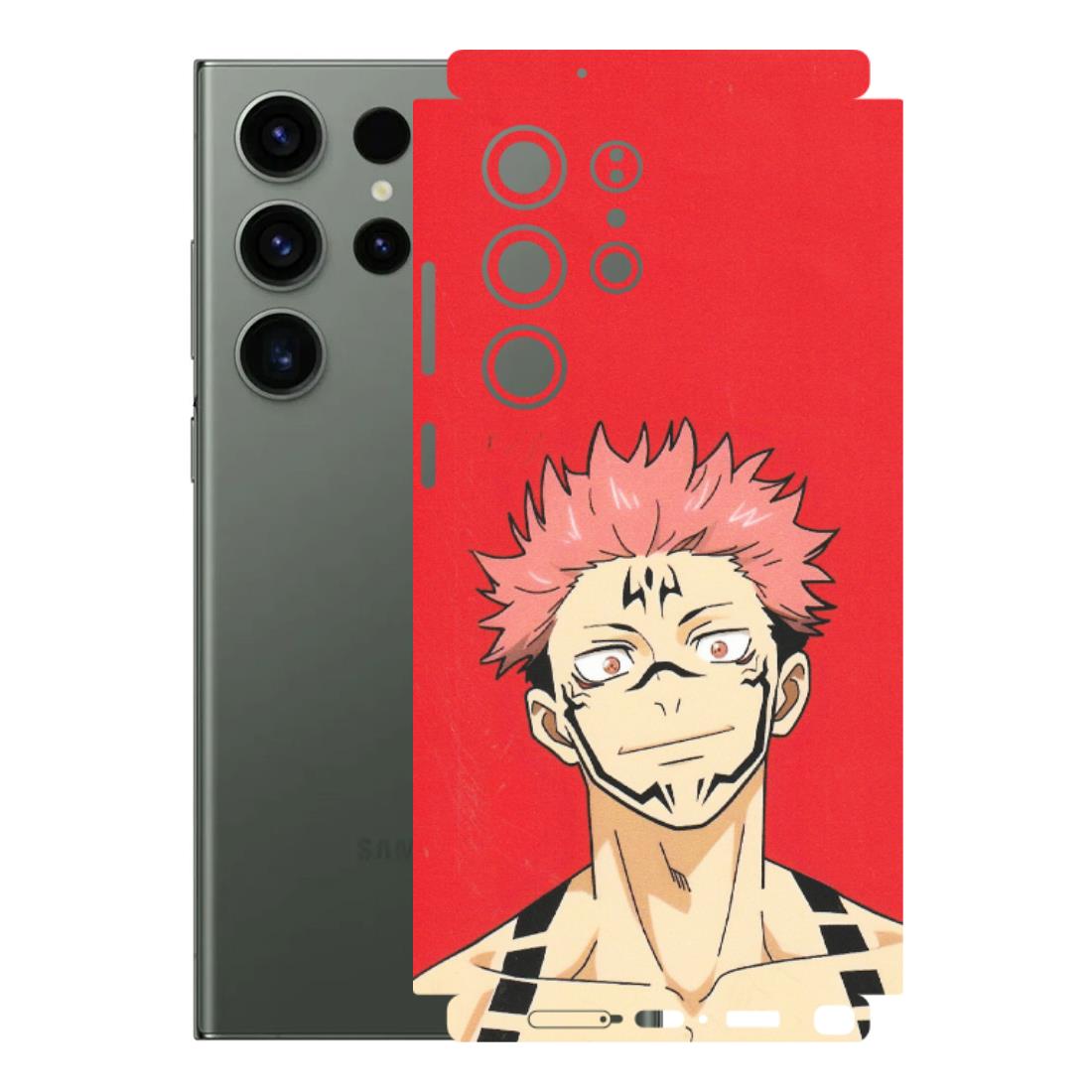 Samsung A/S Series Phone Skins (All Models) - Ryomen Sukuna Fun Anime - Matte Finish (M-153) Samsung Galaxy S23 Ultra (5G)
