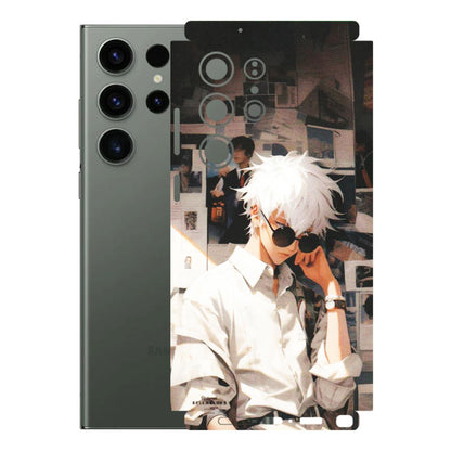 Samsung A/S Series Phone Skins (All Models) - Gojo Satoru Jujustu Kaisen Anime - Matte Finish (M-156) Samsung Galaxy S23 Ultra (5G)