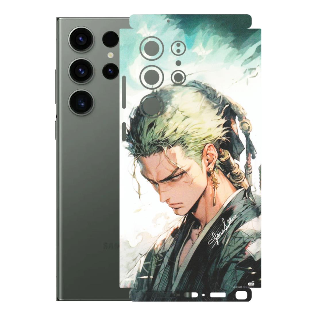 Samsung A/S Series Phone Skins (All Models) - Pirate Hunter One Piece Anime - Matte Finish (M-157) Samsung Galaxy S23 Ultra (5G)