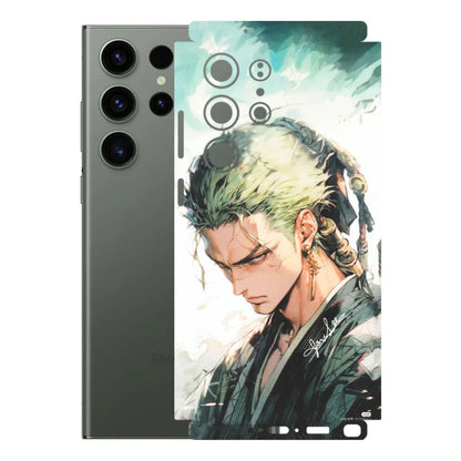 Samsung A/S Series Phone Skins (All Models) - Pirate Hunter One Piece Anime - Matte Finish (M-157) Samsung Galaxy S23 Ultra (5G)