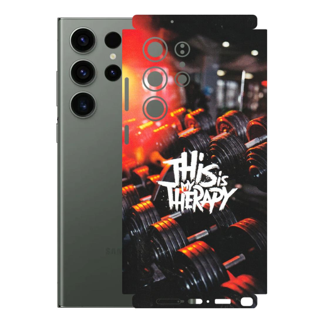 Samsung A/S Series Phone Skins (All Models) - GYM Lover Therapy - Matte Finish (M-160) Samsung Galaxy S23 Ultra (5G)