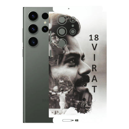 Samsung A/S Series Phone Skins (All Models) - Virat Kohli Cricketer - Matte Finish (M-163) Samsung Galaxy S23 Ultra (5G)