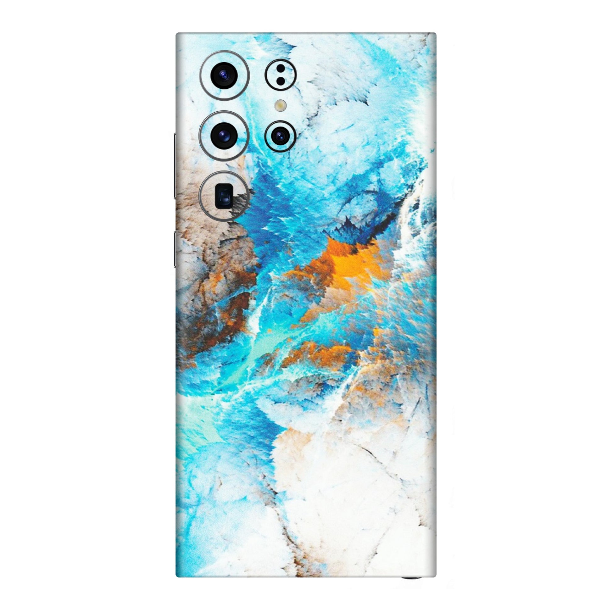 Samsung A/S Series Phone Skins (All Models) - Blue Waves Abstract - Matte Finish (M-19) Samsung Galaxy S23 Ultra (5G)