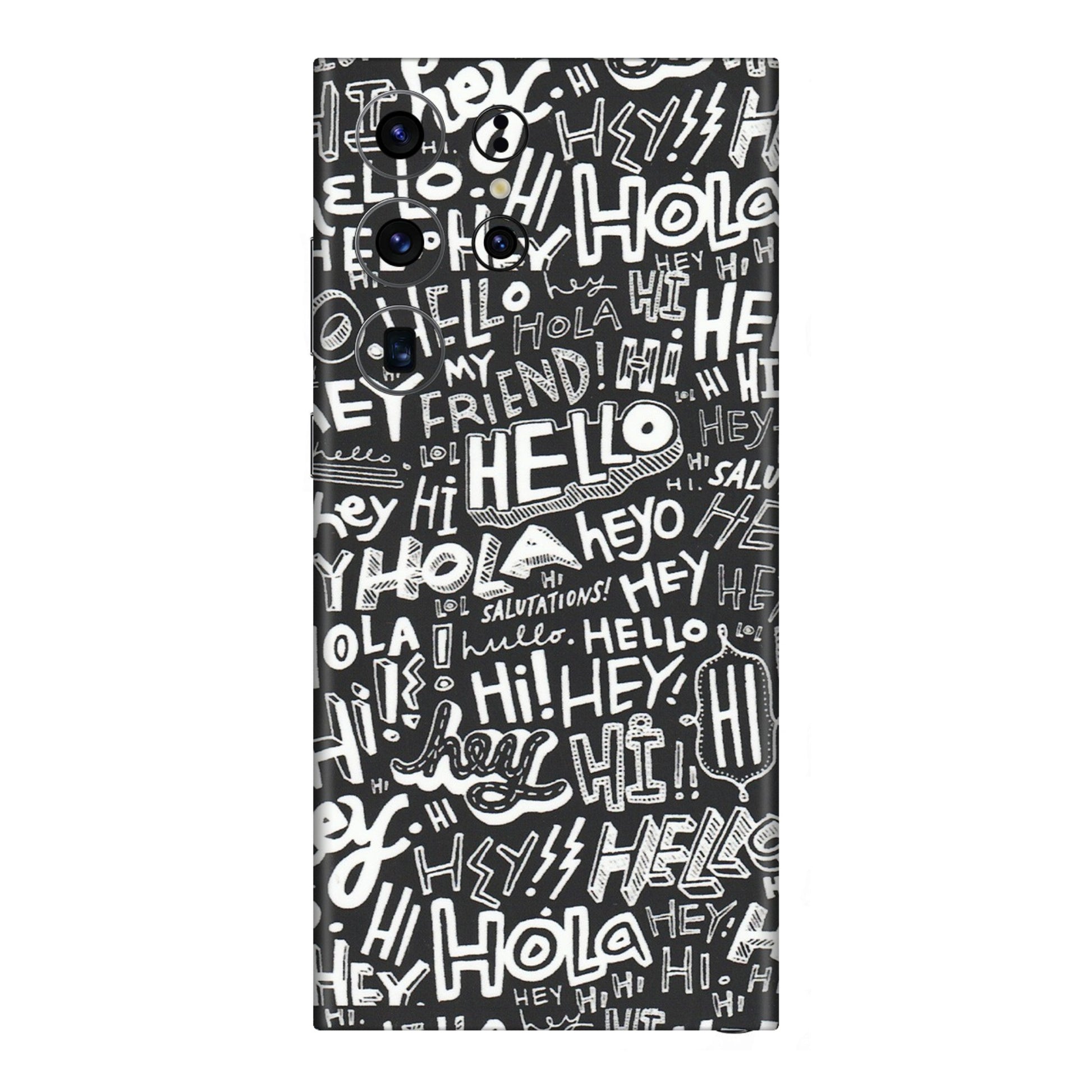 Samsung A/S Series Phone Skins (All Models) - Hi Hello Doodles - Matte Finish (M-25) Samsung Galaxy S23 Ultra (5G)