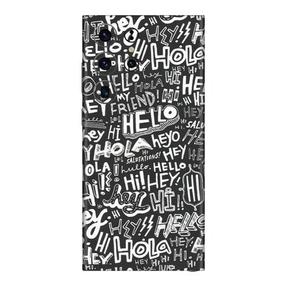 Samsung A/S Series Phone Skins (All Models) - Hi Hello Doodles - Matte Finish (M-25) Samsung Galaxy S23 Ultra (5G)