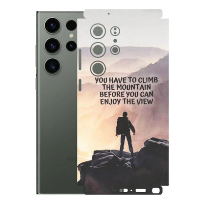 Samsung A/S Series Phone Skins (All Models) - Motivational Hiking Mountain - Matte Finish (M-28) Samsung Galaxy S23 Ultra (5G)