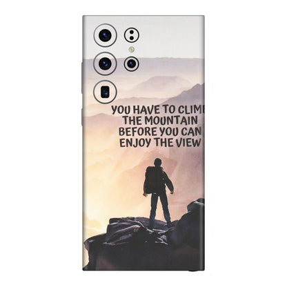 Samsung A/S Series Phone Skins (All Models) - Motivational Hiking Mountain - Matte Finish (M-28) Samsung Galaxy S23 Ultra (5G)