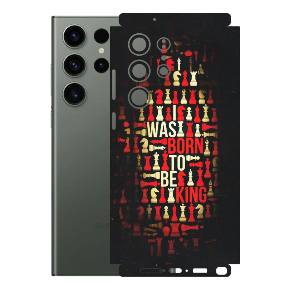 Samsung A/S Series Phone Skins (All Models) - Born To Be King - Matte Finish (M-73) Samsung Galaxy S23 Ultra (5G)