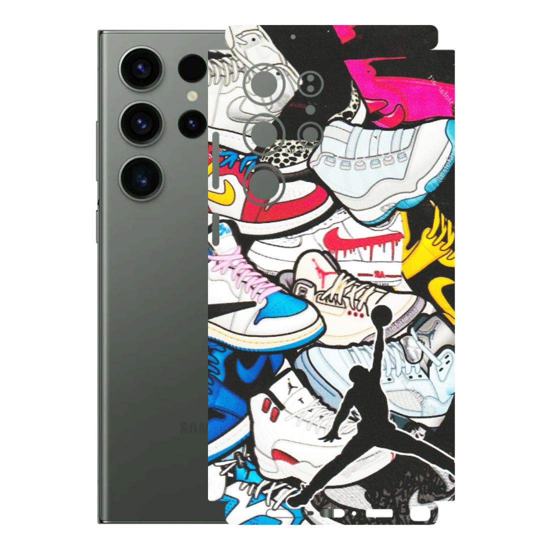Samsung A/S Series Phone Skins (All Models) - Jordan Sneakers Fan - Matte Finish (M-80) Samsung Galaxy S23 Ultra (5G)