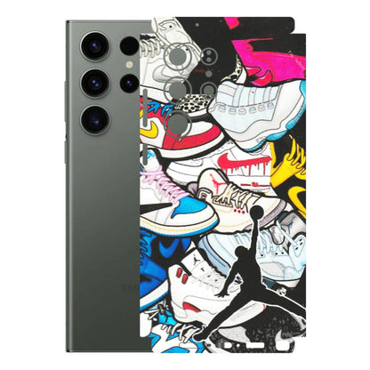 Samsung A/S Series Phone Skins (All Models) - Jordan Sneakers Fan - Matte Finish (M-80) Samsung Galaxy S23 Ultra (5G)
