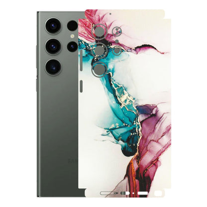 Samsung A/S Series Phone Skins (All Models) - Elegant Marble - Matte Finish (M-81) Samsung Galaxy S23 Ultra (5G)