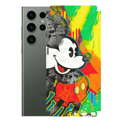 Samsung A/S Series Phone Skins (All Models) - Multiple Mickey With Colourful Texture - Matte Finish (M-84) Samsung Galaxy S23 Ultra (5G)
