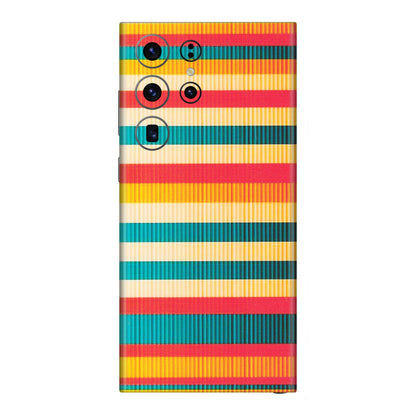 Samsung A/S Series Phone Skins (All Models) - Colourful Stripes Soothing Effect - Matte Finish (M-86) Samsung Galaxy S23 Ultra (5G)