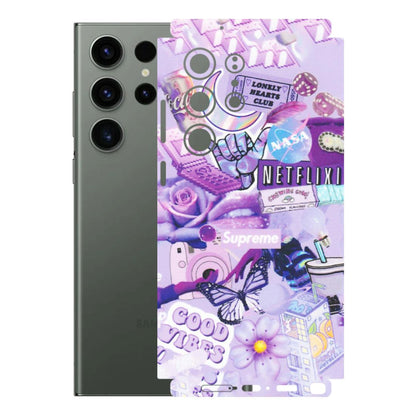 Samsung A/S Series Phone Skins (All Models) - Supreme Purple Magic - Matte Finish (M-88) Samsung Galaxy S23 Ultra (5G)
