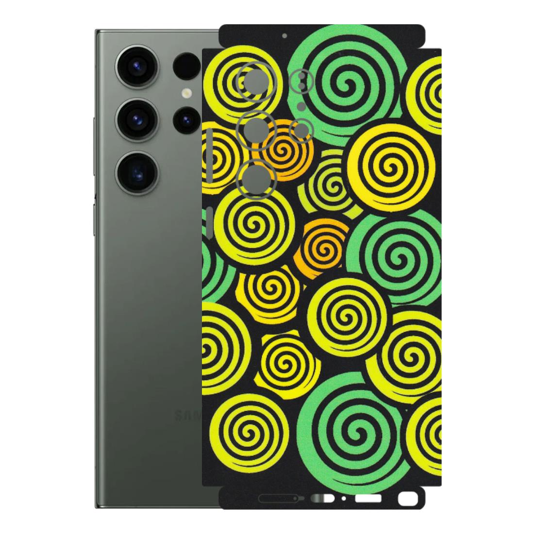 Samsung A/S Series Phone Skins (All Models) - Crazy Spiral - Matte Finish (M-91) Samsung Galaxy S23 Ultra (5G)