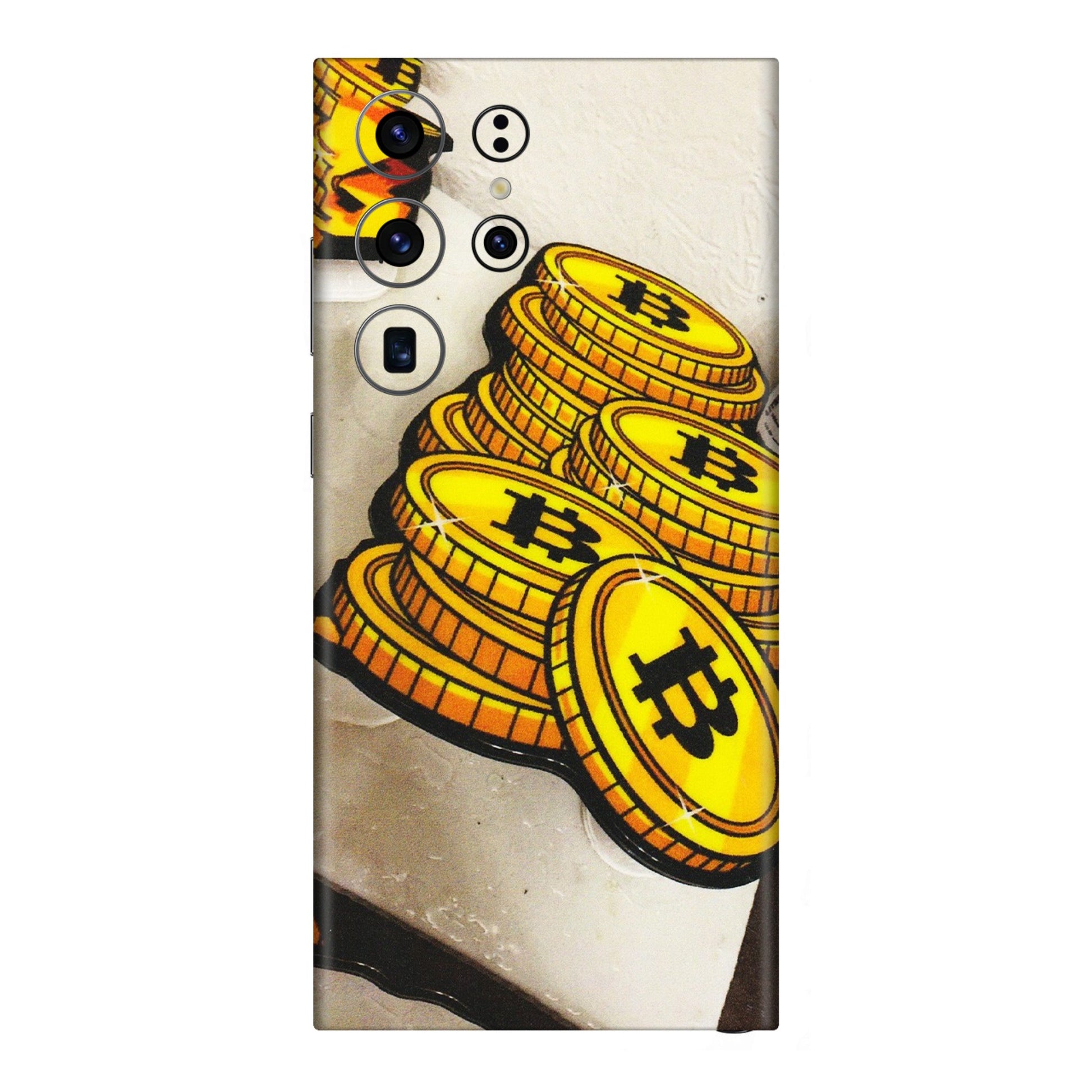 Samsung A/S Series Phone Skins (All Models) - Billionaire Bitcoin Collection - Matte Finish (M-92) Samsung Galaxy S23 Ultra (5G)