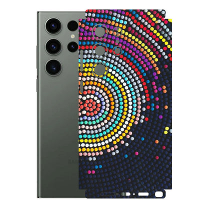 Samsung A/S Series Phone Skins (All Models) - Rainbow Dot Mandala - Matte Finish (M-97) Samsung Galaxy S23 Ultra (5G)