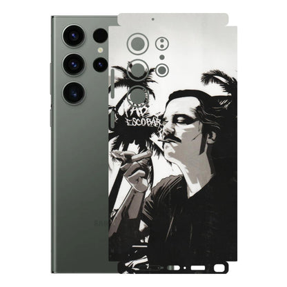 Samsung A/S Series Phone Skins (All Models) - Pab Escobar - Transparent Finish (T-05) Samsung Galaxy S23 Ultra (5G)