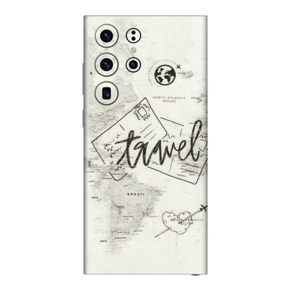 Samsung A/S Series Phone Skins (All Models) - Travel Ticket - Transparent Finish (T-06) Samsung Galaxy S23 Ultra (5G)