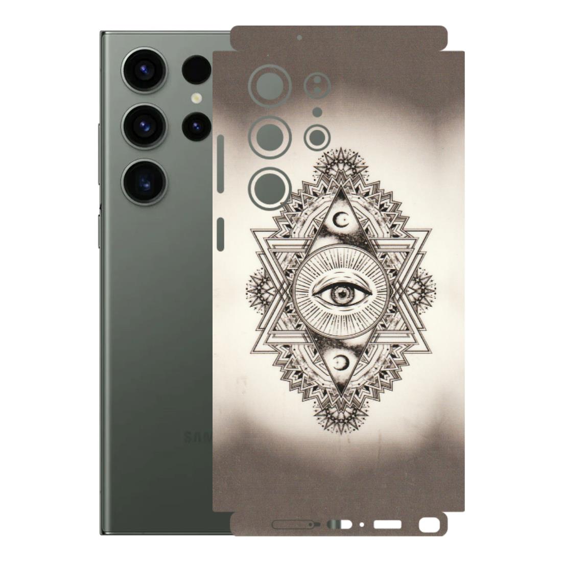 Samsung A/S Series Phone Skins (All Models) - Illuminati Great Eye - Transparent Finish (T-14) Samsung Galaxy S23 Ultra (5G)
