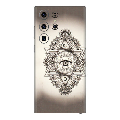 Samsung A/S Series Phone Skins (All Models) - Illuminati Great Eye - Transparent Finish (T-14) Samsung Galaxy S23 Ultra (5G)
