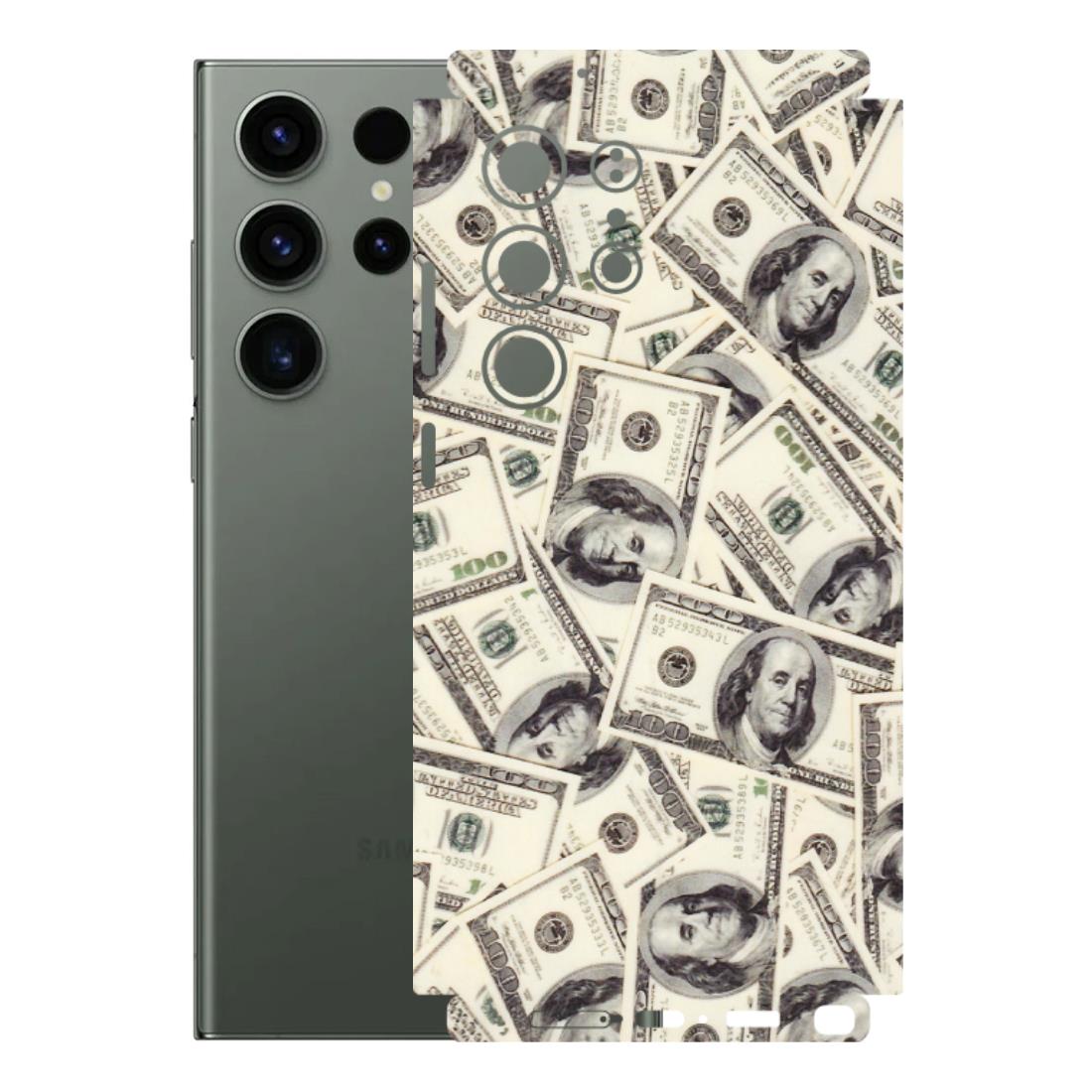 Samsung A/S Series Phone Skins (All Models) - Dollar Lover - Transparent Finish (T-17) Samsung Galaxy S23 Ultra (5G)