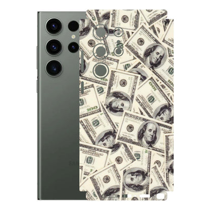 Samsung A/S Series Phone Skins (All Models) - Dollar Lover - Transparent Finish (T-17) Samsung Galaxy S23 Ultra (5G)