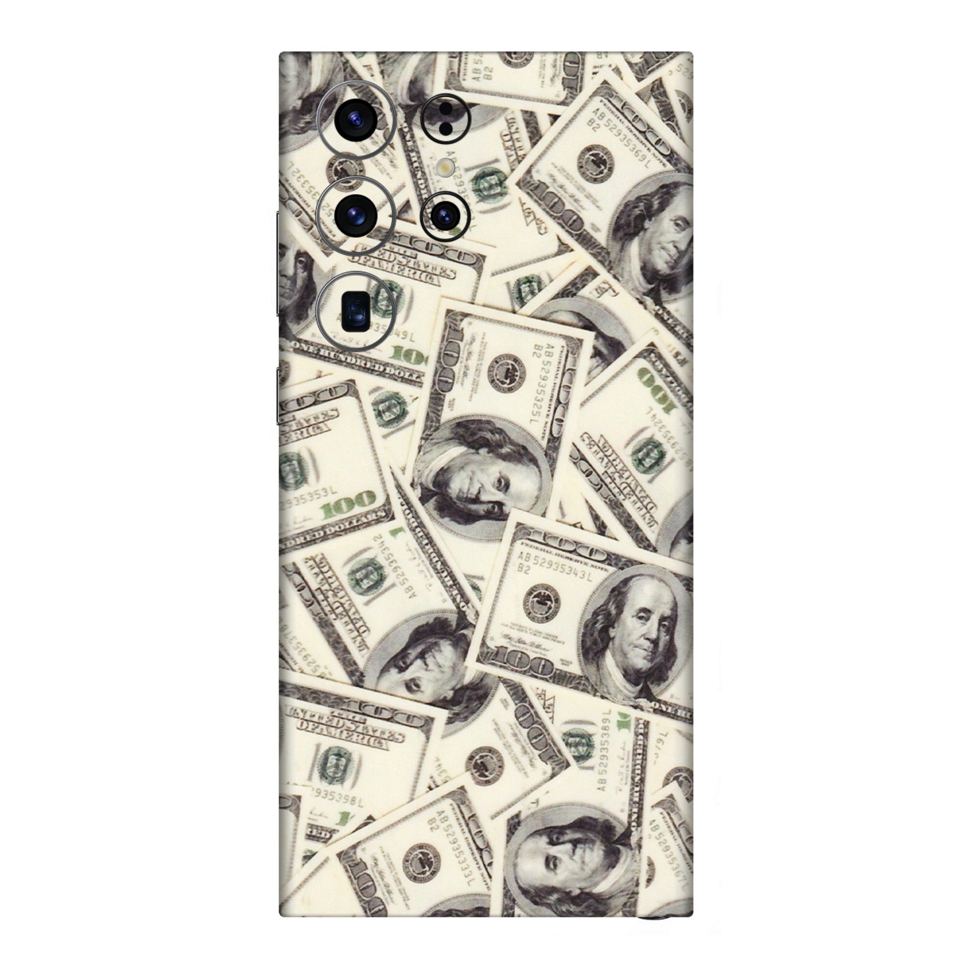 Samsung A/S Series Phone Skins (All Models) - Dollar Lover - Transparent Finish (T-17) Samsung Galaxy S23 Ultra (5G)