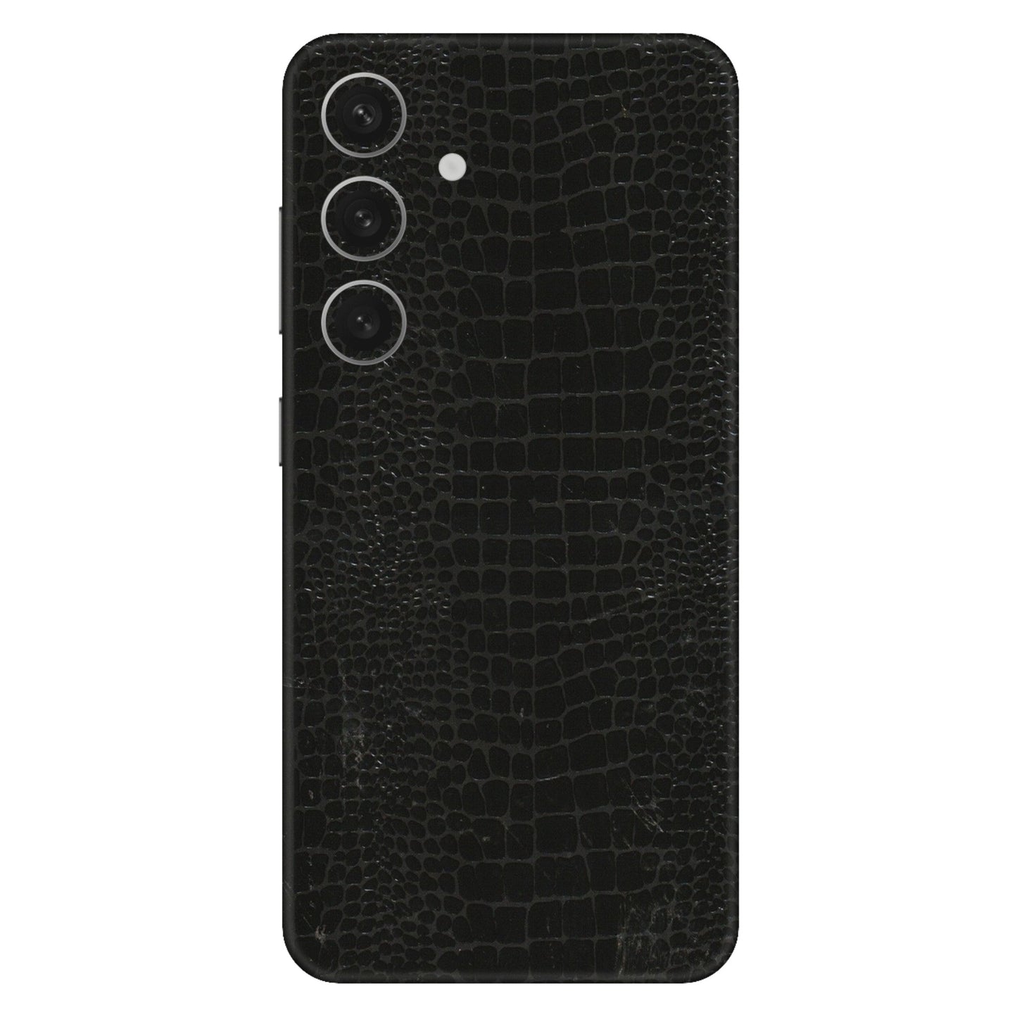 Samsung A/S Series Phone Skins (All Models) - Snake Leather Black - 3D Embossed Finish (L-107) Samsung Galaxy S24 (5G)
