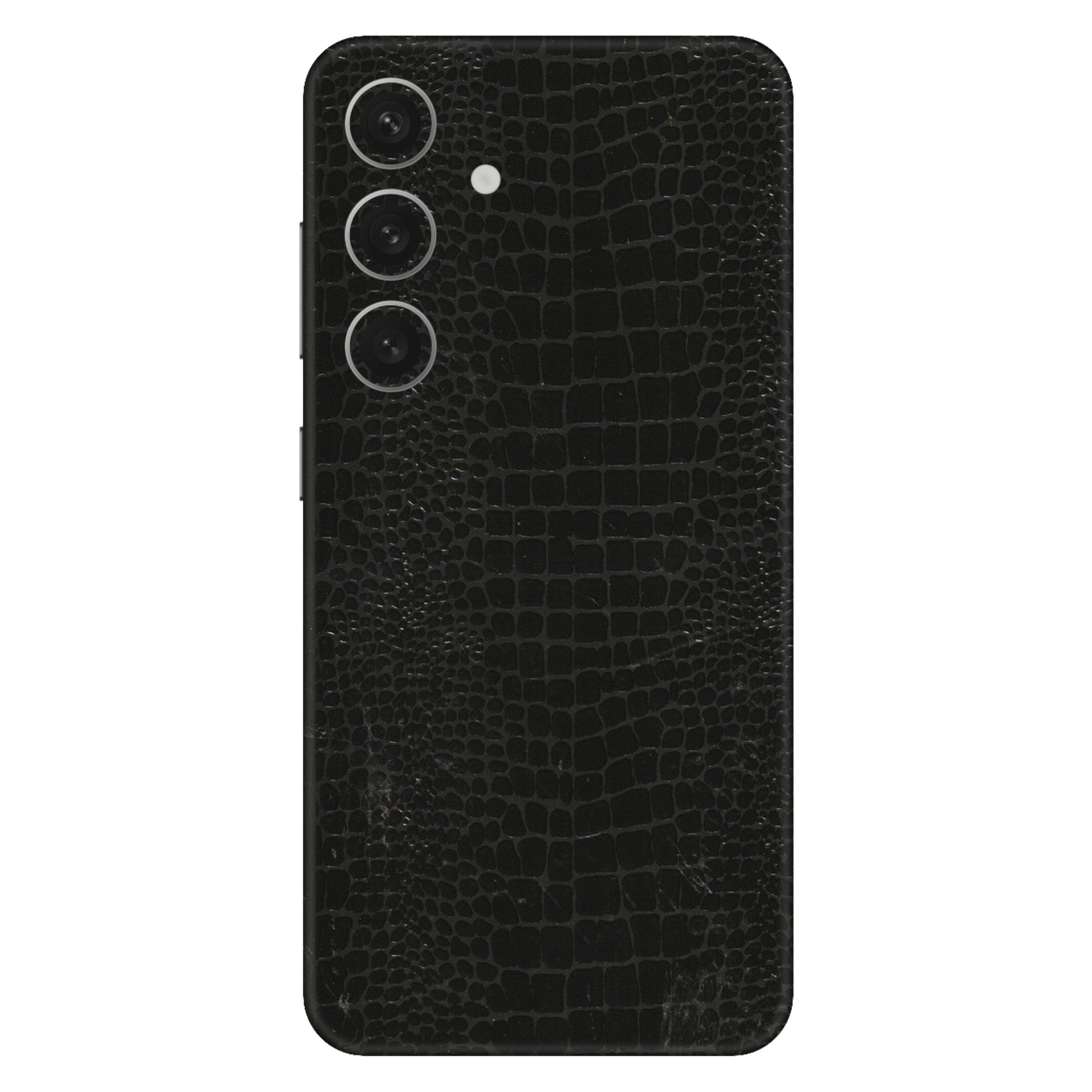 Samsung A/S Series Phone Skins (All Models) - Snake Leather Black - 3D Embossed Finish (L-107) Samsung Galaxy S24 (5G)