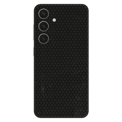 Samsung A/S Series Phone Skins (All Models) - Black honeycomb - 3D Embossed Finish (L-114) Samsung Galaxy S24 (5G)